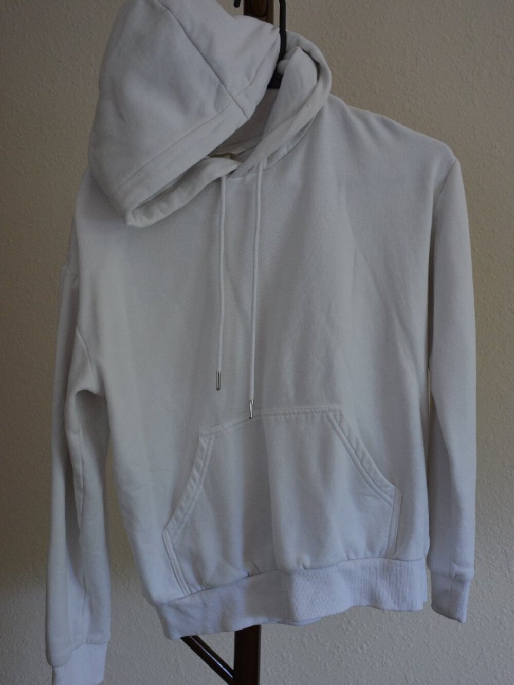 Women's white hoodie